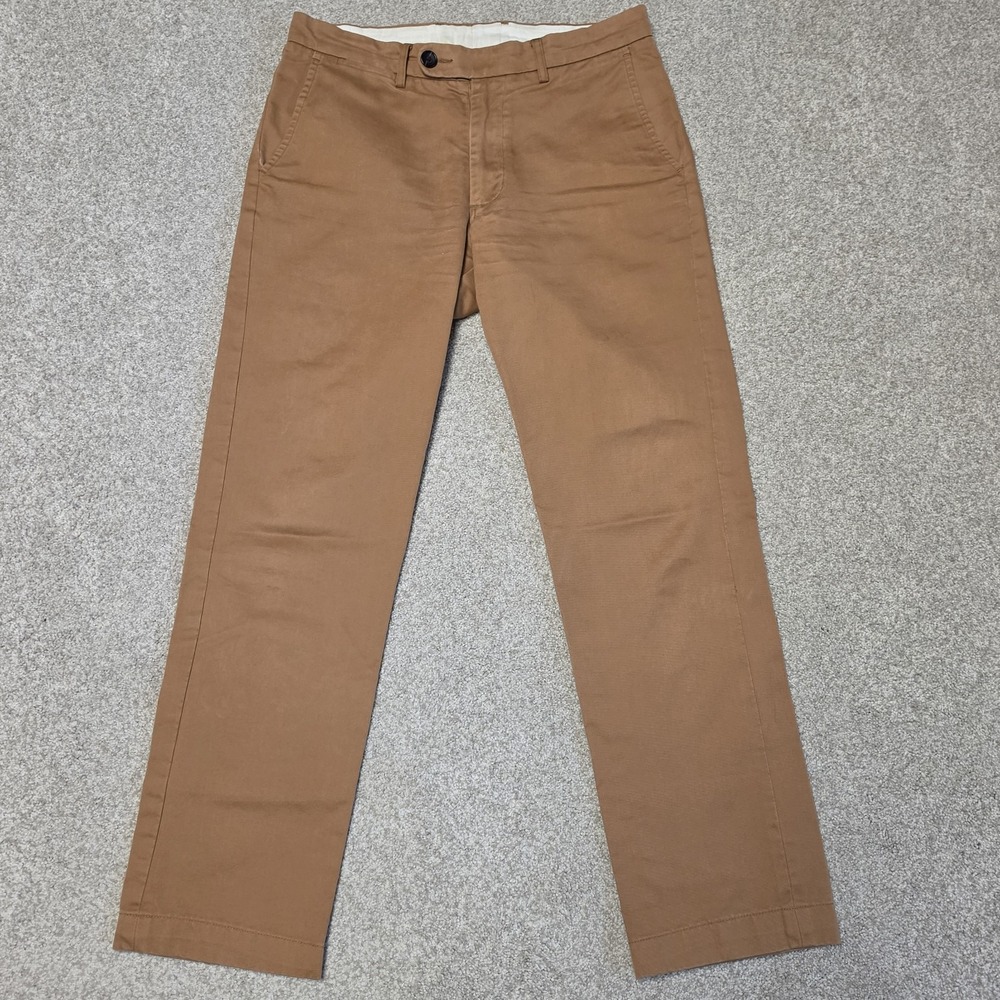 Spier & Mackay Mens 30 Slim Fit Chino Pants Brown Tan 100% Cotton Dress Casual